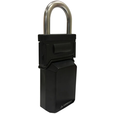 ARREGUI KEEPER SEG021 Cassaforte per Chiavi Esterno Auto, Cassaforte con Gancio, Cassaforte per Chiavi Lucchetto con Arco, Serratura a Combinazione