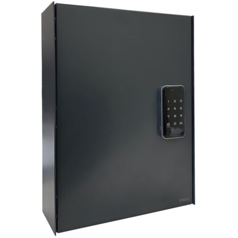 ARREGUI KEYPRO PLPRO44 Schlüsselschrank mit Elektronikschloss und 44 Haken für Schlüssel Schlüsseltresor mit Zahlencode Einfache Montage Schlüsselkasten mit Zahlenschloss 40x30x10 cmanthrazit