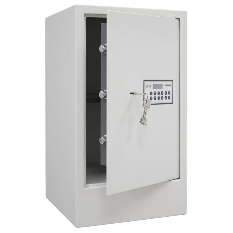 Arregui - Magna Coffre fort à code et à clé, Coffre-fort de sécurité double sécurité verrouillage combinaison et clé, Coffre fort discret pour