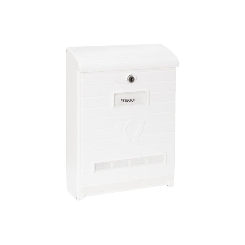 Arregui - Mare E1061 Boîte aux lettres en plastique robuste, Tamaño l (Revistas, Sobres C4), Grande capacité, Boîte aux Lettres Murale, Anti-pluie,