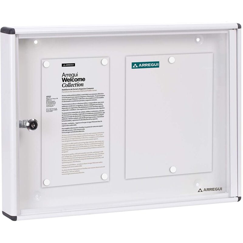 PAN41 Bacheca Magnetica con Anta Battente per