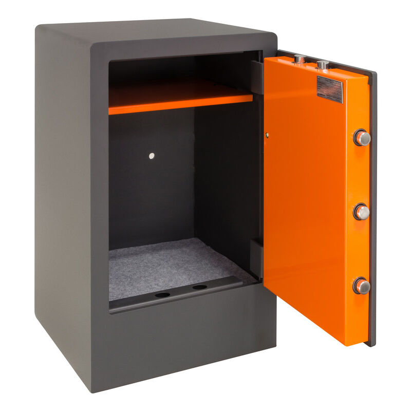 Plus c Coffre-fort à code et a clé en acier, Coffre-fort double sécurité electronique à code et serrure certifiée à clé, Armoire forte Avec Socle xxl Plus c Coffre-fort à code et a clé en acier, Coffre-fort double sécurité electronique à code et serrure certifiée à clé, Armoire forte Avec Socle xxl