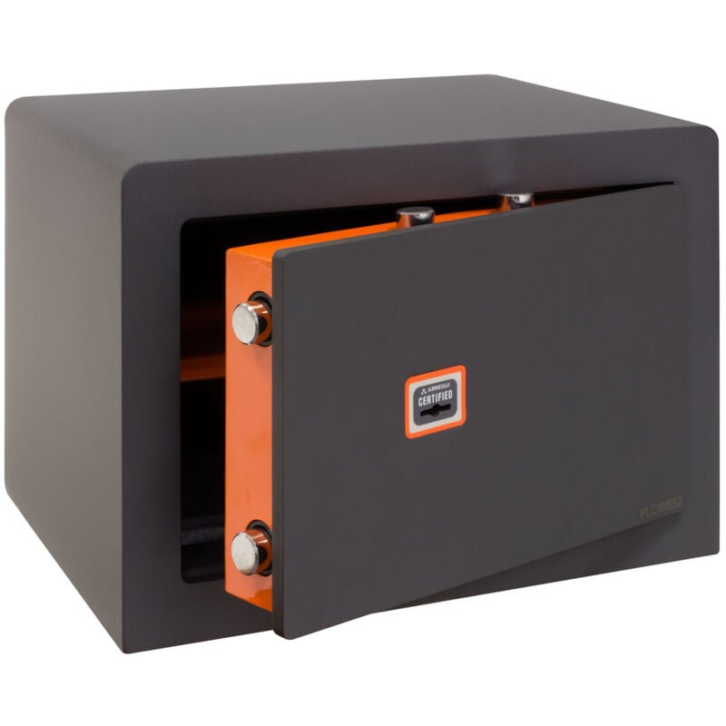 Arregui - Plus c 180340 Coffre-fort à clé en acier facile d'utilisation Coffre-fort de sécurité serrure à clé certifiée pour la maison et pour