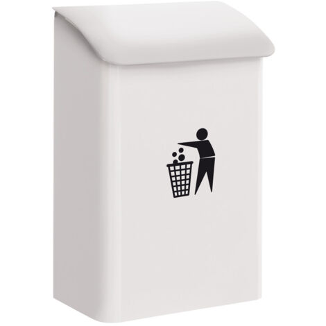 Arregui – Poubelle murale de recyclage E6101 – Acier zingué haute résistance – 18L – Dimensions 42,5x27,5x15,5 cm – Pour espaces communs intérieurs et extérieurs