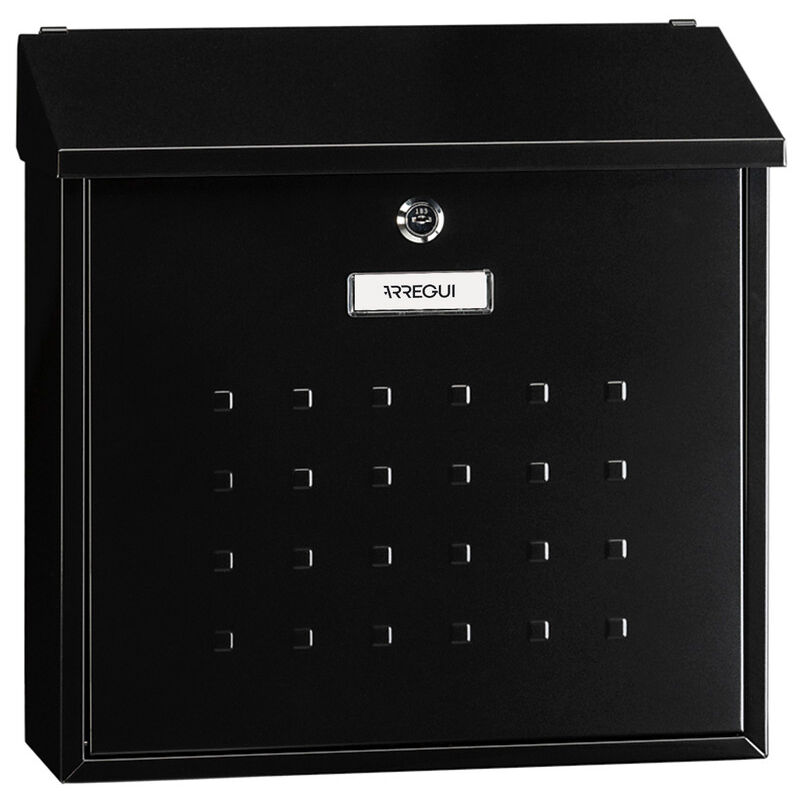 Premium Maxi E5614 Boîte aux Lettres Individuelle en Acier, Taille l (magazine, enveloppe C4), Grande capacité, Boîte aux Lettres Murale, Anti-pluie,