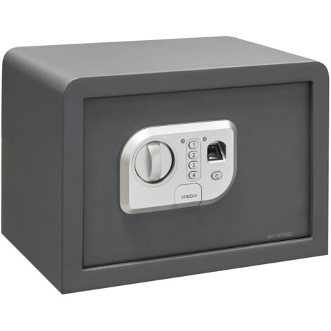 ARREGUI Print 140520 Cassaforte in Acciaio con apertura elettronica con impronta digitale o con codiceCassaforte a Mobile Biométrica per Abitazionicon Chiave di Emergenza25 x 35 x 25 cm