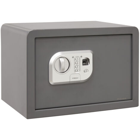 ARREGUI Print 140540 Caja fuerte de acero con apertura electronica mediante huella dactilar o con codigoCaja de seguridad con lector biometrico para casa y hogarLlave de Emergencia27 x 38,5 x 30 cm