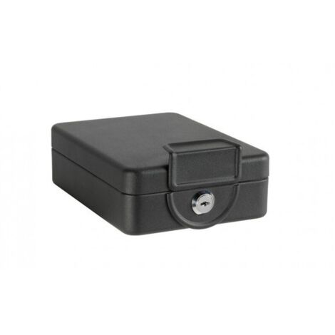 ARREGUI Private C9427 Caja Caudales con Cerradura de Combinación para Contar y Transportar Dinero  Caja de Seguridad de acero con Cable de Fijación  Caja fuerte portatil 15 cm de ancho  Color Negro