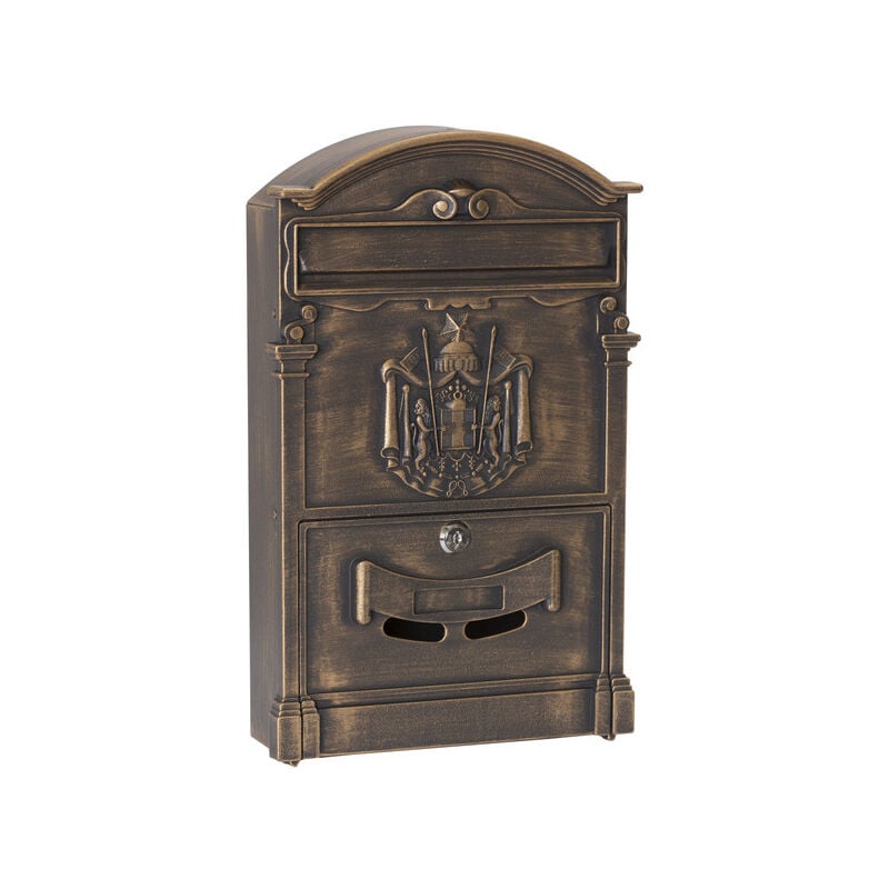 ARREGUI Residencia D-2151/B boîte aux lettres murale de style retro classique en aluminium, taille M (A4), bronze