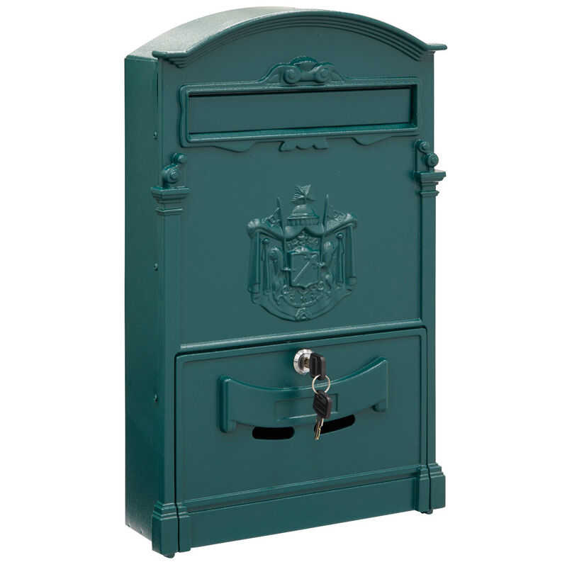 

Arregui Residencia Maxi D-2152/V Buzon Individual de Aluminio de Estilo Clasico, tamaño L (revistas y sobres C4), verde oscuro - Verde Oscuro