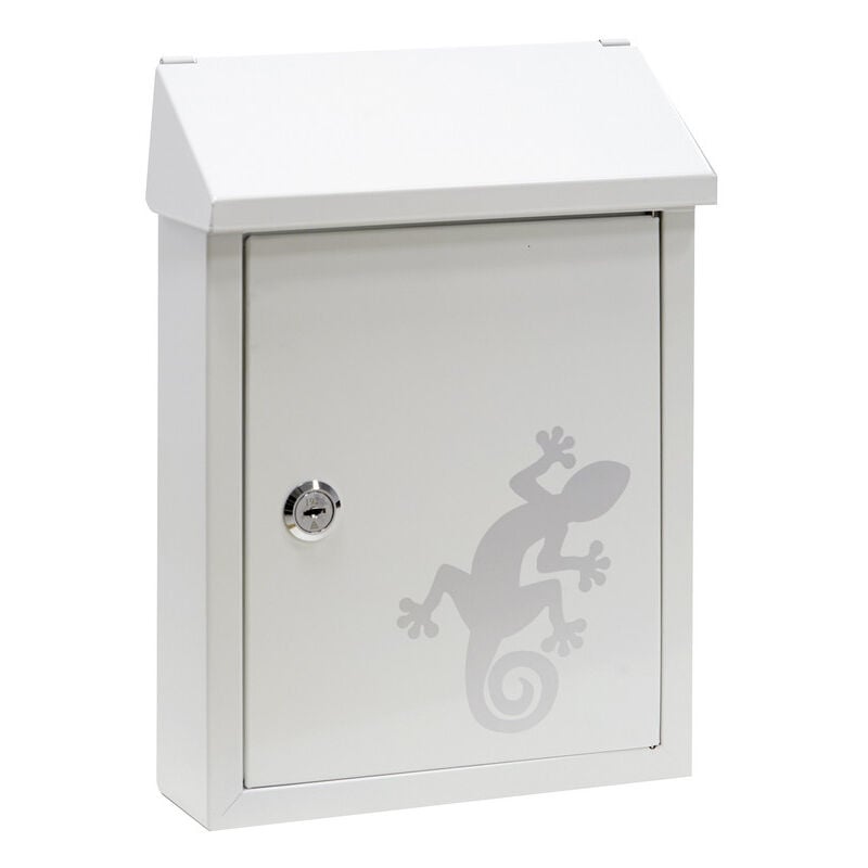 Arregui - Smart Graphic E5721-SAL Boîte aux Lettres en Acier avec Sérigraphie Décorative « Salamandre », Taille s (Courrier format A5), Avec Fente