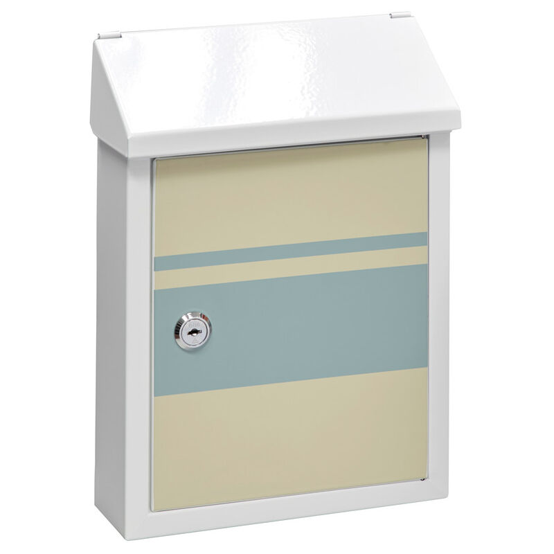 

Arregui Smart Graphic E5721-STR Buzon Individual de Acero con serigrafia decorativa 'Lines', Buzon o recogecartas, tamaño S (DIN A5), blanco - Blanco