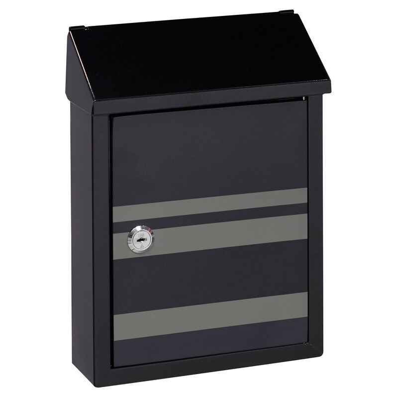 Arregui - Smart Graphic E5724-STR Boîte aux Lettres en Acier avec Sérigraphie Décorative « Lines », Taille s (Courrier format A5), Avec Fente