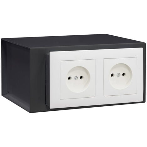 ARREGUI Socket Steckdosentresor, getarnter Safe, versteckter Tresor, Wandtresor, Steckdose 10 x 20 x 15 cm, 2,5L (23000W-S0)