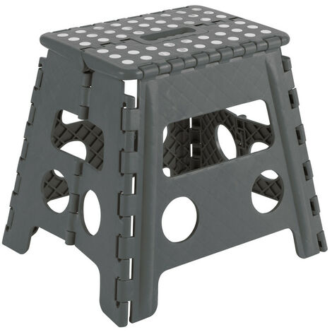 Arregui – Tabouret pliant 32 cm – Polypropylène haute résistance – Charge maximale 150 kg – Antidérapant – Pour intérieur et extérieur - TB-032-G