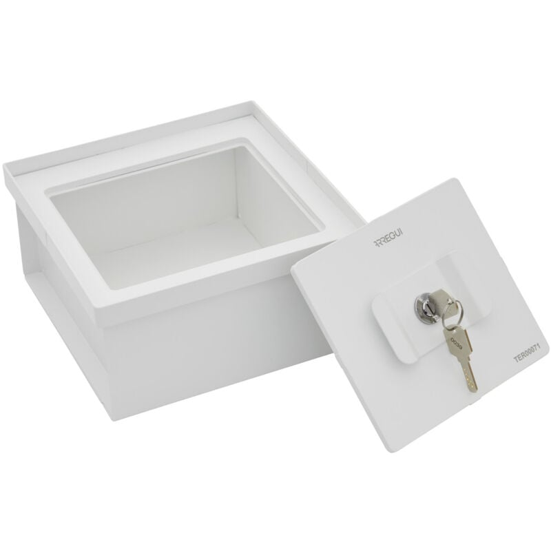 Arregui - Terra Coffre-fort secret et Camouflé, Coffre Fort à cacher dans le sol, Coffre fort invisible et discret, 10x20x20cm, 2,3L, Blanc