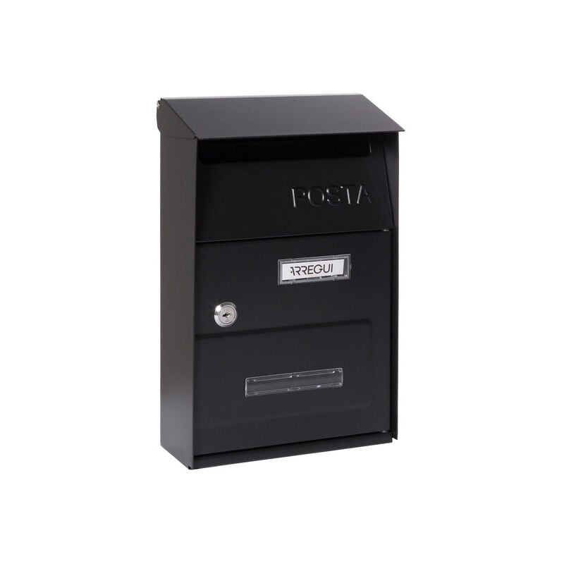 Arregui - Up D-2006/N Boîte aux Lettres Individuelle en Acier, Taille s (Courrier format A5), Petite Boîte aux Lettres Murale, Fenêtres