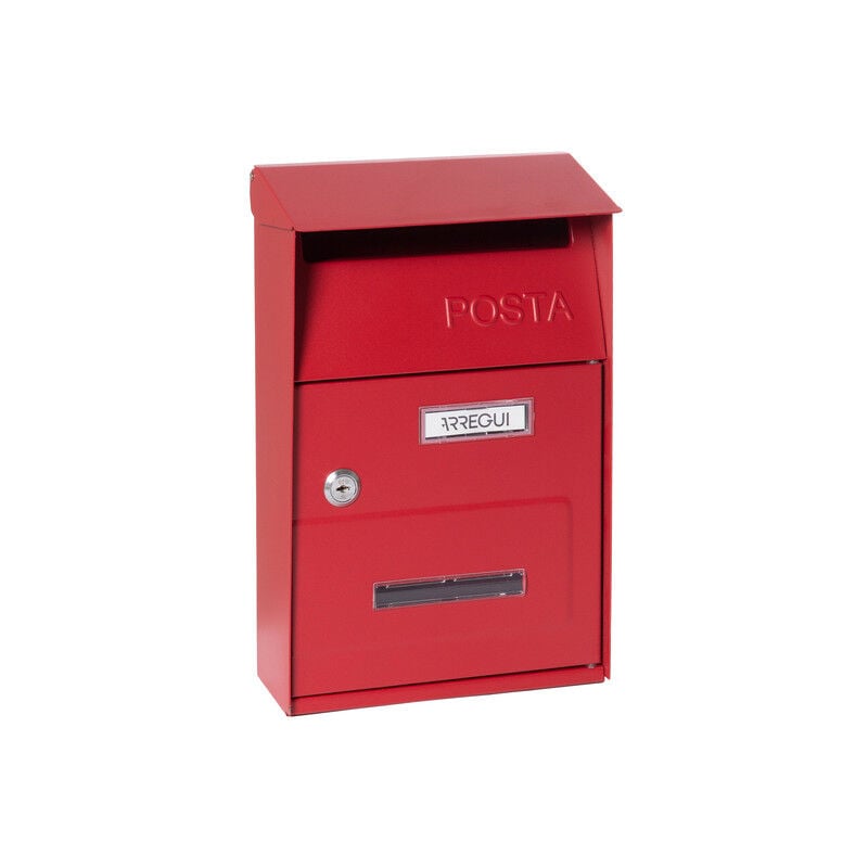 Arregui - Up D-2006/R Boîte aux Lettres Individuelle en Acier, Taille s (Courrier format A5), Petite Boîte aux Lettres Murale, Fenêtres