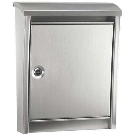 ARREGUI Urban E5907 Boîte aux Lettres Individuelle en Acier Inoxydable, Taille L (magazine, enveloppe C4), Grande capacité, Boîte aux Lettres Murale moderne, Anti-pluie, Anticorrosion, Facile à Instal