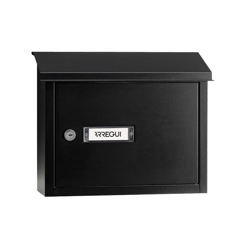 V4074 Boîte aux lettres en acier pour porte, mur et portail, Boîte aux lettres intérieure avec fente de 33 x 4 cm, Taille m (Courrier A4), Résistant