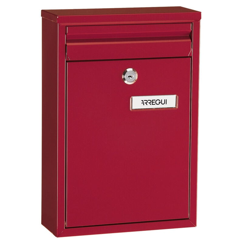 Arregui - Zaguán E5756 Boîte aux Lettres en Acier, Taille s (Courrier format A5), Boîte aux Lettres Extérieure Individuelle, Avec Fente Arrière,