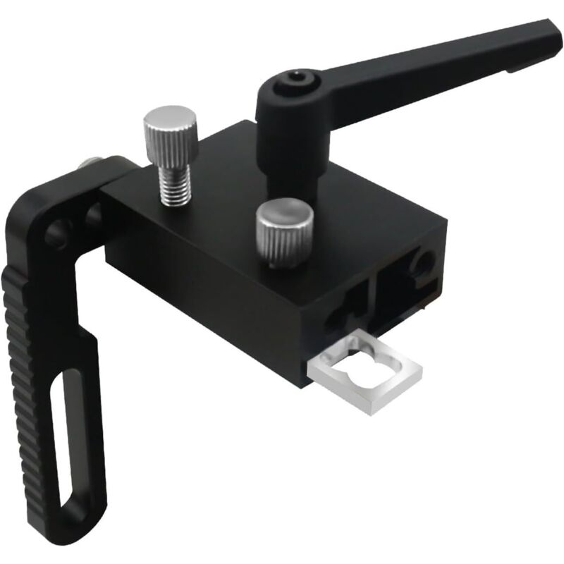 Arresto per guida obliqua tipo 75, limitatore per scanalature a T, posizionatore per guida a T in lega di alluminio, arresto per guida obliqua per