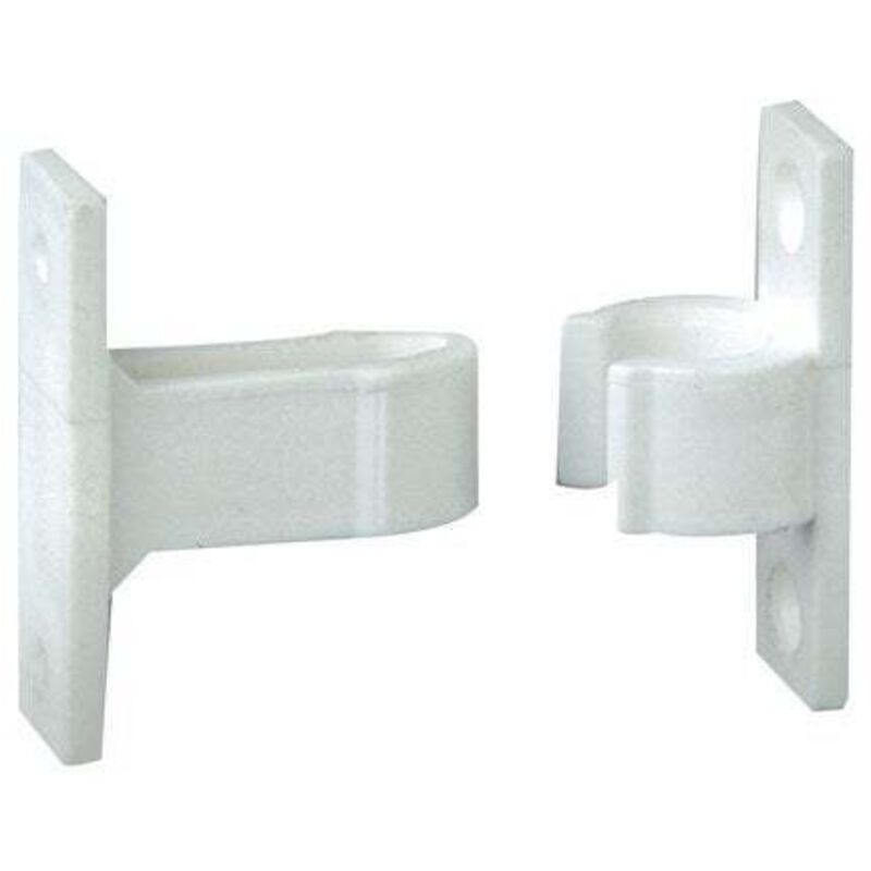 AFBAT Arr&ecirc;t &agrave; pince composite plastifi&eacute;, H.50 x L.50 x P.20 mm