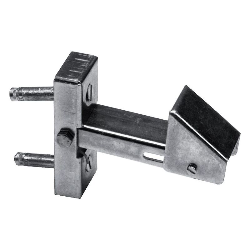 Torbel - Arrêt à bascule mural à visser en acier zingué ressort inox pour portail battant