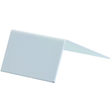 Mccover – Arrêt de plaque pour profilé porteur adaptable 16/32 mm – Aluminium laqué blanc RAL 9010 – Étanchéité avec vis et silicone