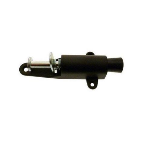 Arret de porte a' pe'dale Art.145 hauteur 12 cm course maximale 25 mm en aluminium peint en noir