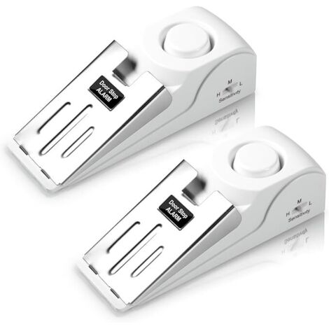 Arrêt de Porte avec Alarme Antidérapante pour la Maison, Cale-porte avec Sirène de 120 dB sans Fil - Protection Anti-effraction