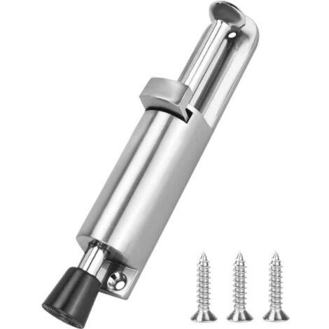 Arrêt de Porte avec Commande au Pied Réglable Bloque Porte Sol Butée de Porte Ressort avec Vis Support de Stop Porte pour Portes