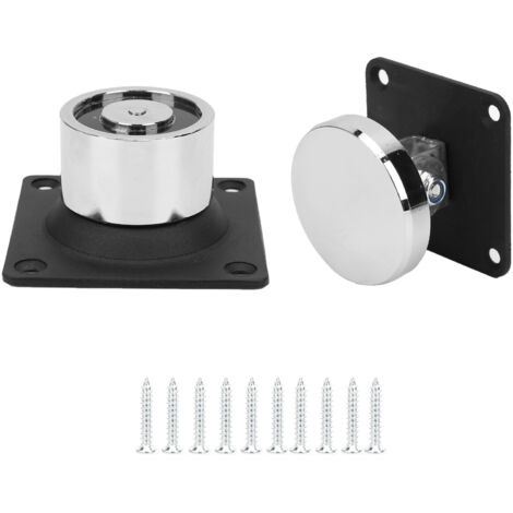 Arrêt de porte électromagnétique 12 V-24 V, butée à forte aspiration de 132,3 lb pour portes en bois et en fer
