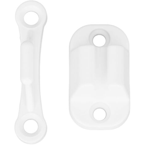 Arrêt de Porte en Nylon Renforcé en Forme de T pour Camping-Car, Motorhome et Van Aménagé - Lot Blanc