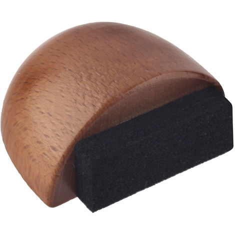 Arrêt de porte | Style fonctionnel | Protège les murs et les portes contre les impacts | Fabriqué en hêtre | Finition Sapelli | Mesures 46*35*23mm | Système de fixation vissé | 1 unité - Sapelli