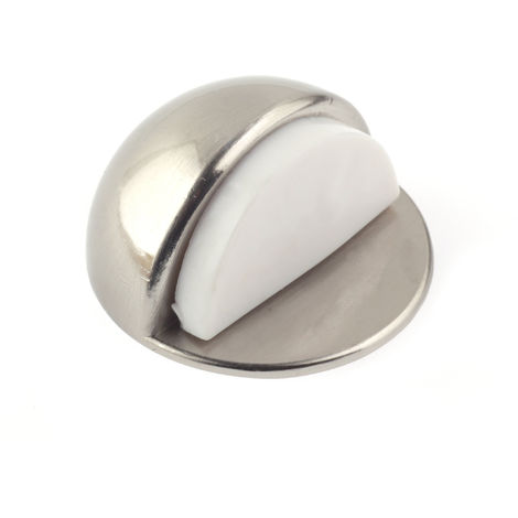 Arrêt de porte | Style fonctionnel | Protège les murs et les portes contre les impacts | Fabriqué en Zamac | Finition blanche | Mesures 45*45*25mm | Système de fixation adhésive | 1