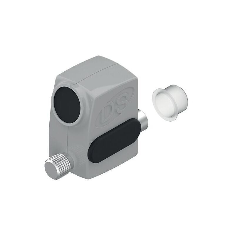 Arrêt de vantail coulissant S'Hestia semi-automatique Simply pêne L14 blanc ral 9010 - la croisée ds