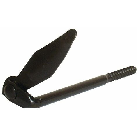 MERMIER QUINCAILLERIE Tourniquet marseillais à vis bois 10x130mm cataphorèse noir - TORBEL - 9410134