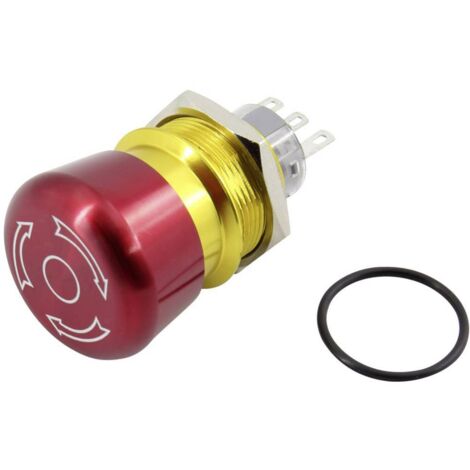 Arrêt d'urgence TRU COMPONENTS TC-GQ22-A-11TSB203 1602510 250 V 5 A 1 NO (T), 1 NF (R) IP65 1 pc(s)
