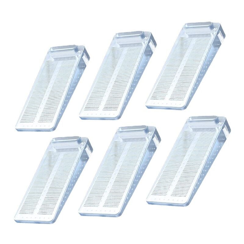 Csparkv - Arrêts de Portes 6pcs Antidérapante Cale Porte au Sol avec Hauteur Réglable,Ces Cales être Utilisées sur Une Base Genre Carrelage, Béton,
