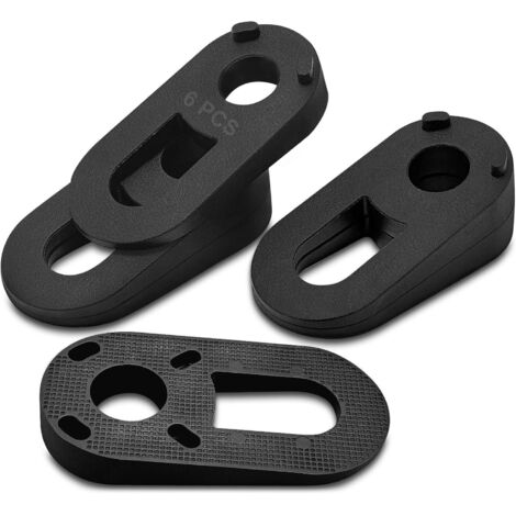 Arrêts de Portes, Lot de 6 cale-porte en caoutchouc antidérapant, Cale Porte Sol Réglable en Hauteur et Empilée, Pour Tous Types De Sols Et De Portes, Genre Tapis, Carrelage, Sol