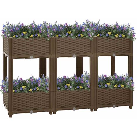 Arriate 120x40x71 cm polipropileno vidaXL