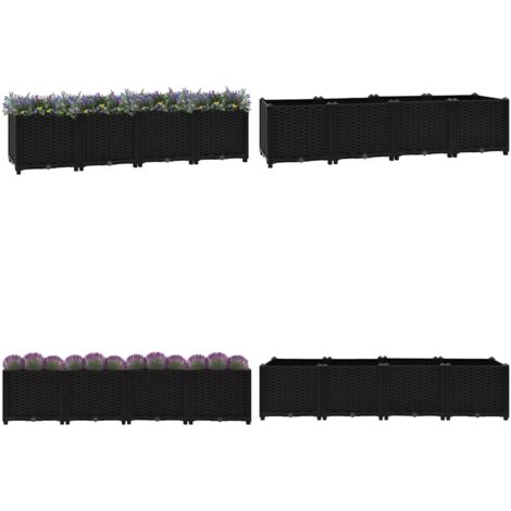 Arriate 160x40x38 cm polipropileno - Macetero de jardín - Jardinera de polipropileno
