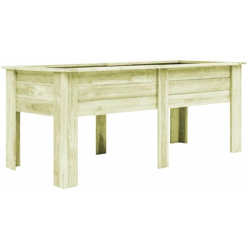 

Arriate con patas madera aserrada impregnada 200x80x80 cm