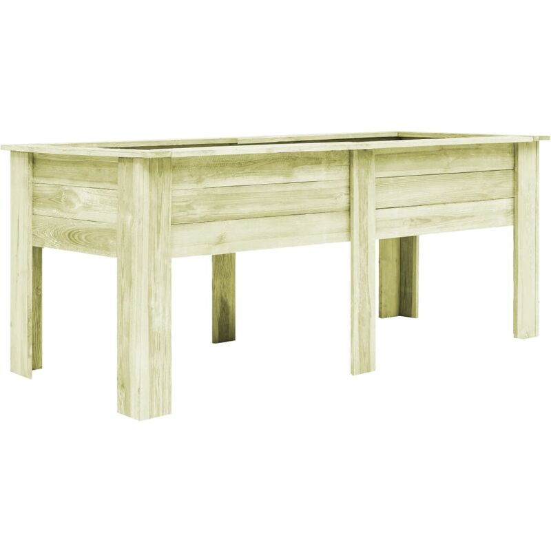 

Arriate con patas madera aserrada impregnada 200x80x80 cm