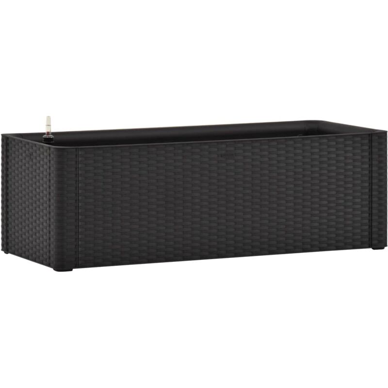 

vidaXL Arriate con sistema de riego automático antracita 100x43x33 cm - Antracita