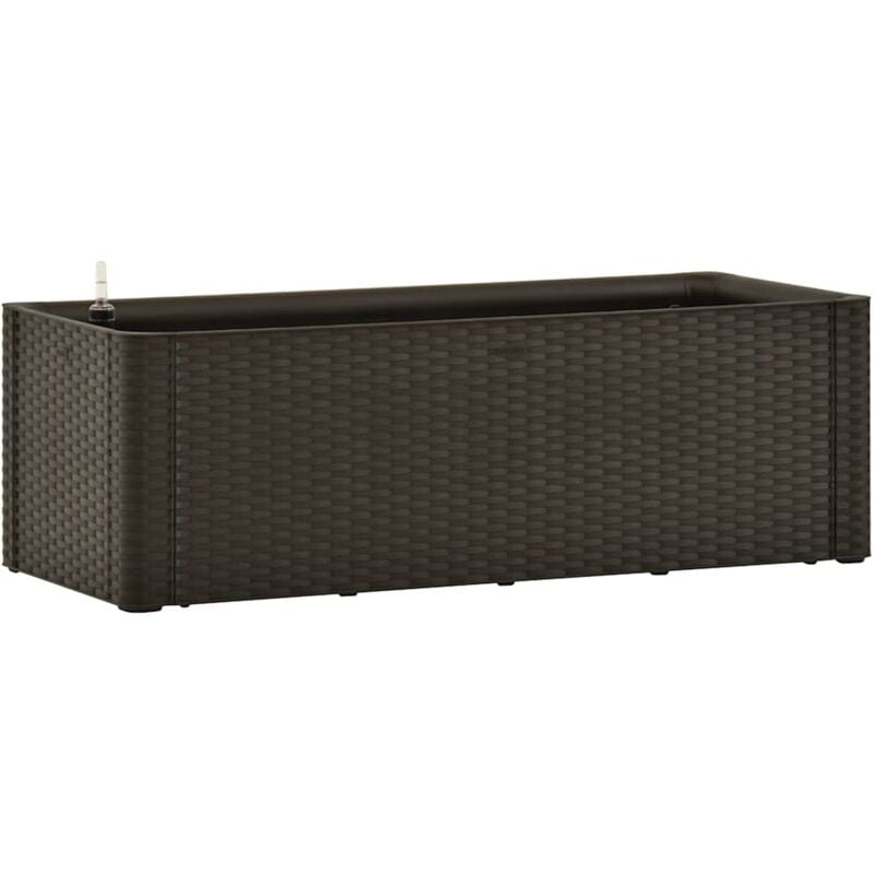

vidaXL Arriate con sistema de riego automático moca 100x43x33 cm - Marrón