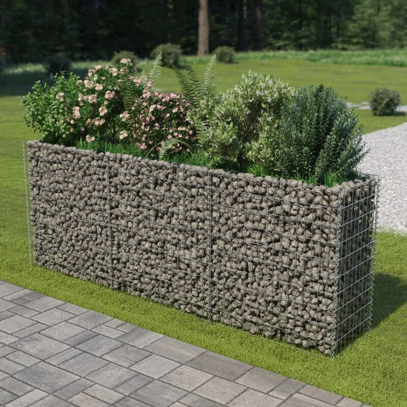 

Arriate de gaviones de acero 270x50x100 cm