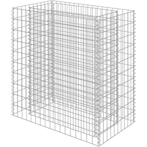 Arriate de gaviones de acero 90x50x100 cm