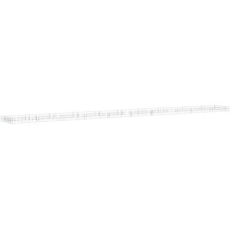 Arriate de gaviones de acero galvanizado 1000x100x20 cm